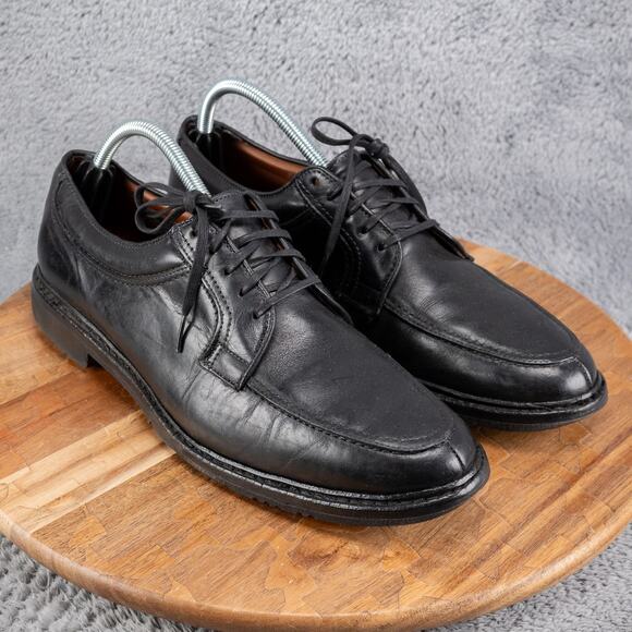 Allen Edmonds Men Shoe Wilbert Size 11 B Black Oxford Moc Toe - Picture 1 of 8